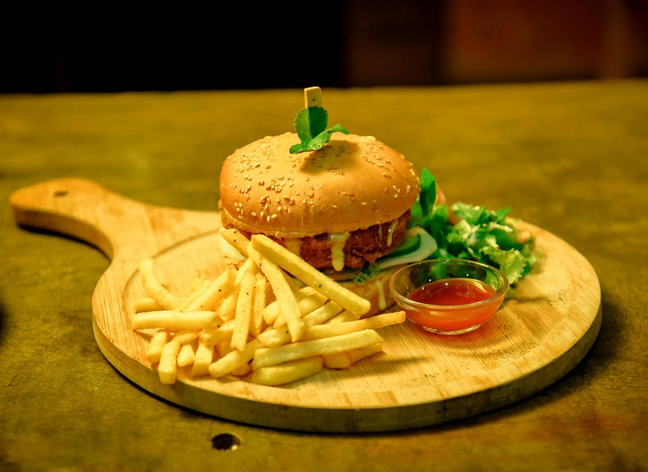 Smashed Chicken Burger